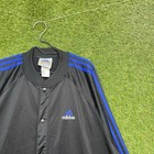Vintage 80s Adidas Track Jacket Mens Xl Atp Keyrolan Trefoil Black Blue Usa Zip