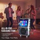 Professional Karaoke Machine Bt Speaker W  Wireless Mic   Lyrics Display Screen