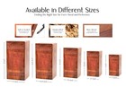 Waterfall Wood Funeral Casket 25inch Timeless Memorial Chamber Elegant Ashes