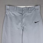 Nike Baseball Pants Mens Small Gray Dri-fit Athletic Performance