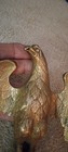 Vintage 1940 s-50 s Solid Brass bronze American Eagle Flag Pole Finial Topper  