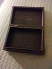Vintage Hand Carved Wood Brown Bird Antique Wooden Jewelry Box