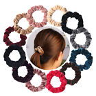 10pcs Velvet Hair Scrunchies Set Ponytail Holder Elastic Hair Bands Hair Rope