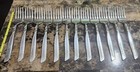     set Of 12 Vintage 1955 South Seas         Pattern Silverplated Salad      Forks
