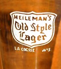 1940s Old Style Beer Fluted Pilsner 7  Glass W  White Shield Logo  ex  