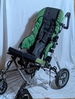Convaid Adaptive Special Needs Pediatric Stroller Green Black Aluminum Frame Foo