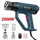 2500w Heat Gun Electric Hot Air Gun Dual Temperature Power Heater 4 Nozzles Tool