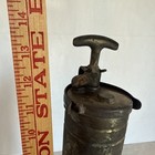 Vtg Fyr-fyter Super Model    Brass Fire Extinguisher With Wall Mount Empty