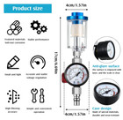 1 4 Inch Air Adjusting Regulator Valve With Pressure Gauge And Water Trap Filter