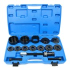 19pc Front Wheel Drive Hub Bearing Remover Tool Kit Press Adapter Puller Us