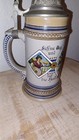 1 2 Liter Tall Antique German Beer Stein Schutzen Fest With Lid 10 1 2   Tall