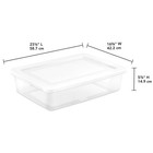 Sterilite 28 Qt Storage Box  Stackable Plastic Container Home Organizer  10 Pack