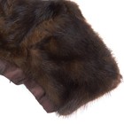 Antique Mink Fur Collars- Two Collars- Dark Brown With Satin Lining- Beaver Fox-