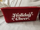Felt Holiday Gift Baskets Red 13  X 10  X 6  Depth Great For Holiday - Qty 2pcs