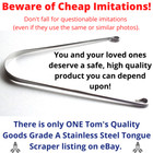 Tongue Scraper Cleaner Stainless Steel Grade A Brush No Copper plastic Metal Usa