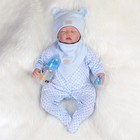 22in Realistic Reborn Baby Dolls Vinyl Silicone Lifelike Newborn Boy Doll Gift