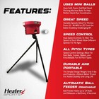 Heater Sports Mini Lite Ball Pitching Machine Dual Speed Hitting Trainer