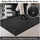 Mibao Super Absorbent Front Door Mat  29 5  X 17   Non-slip Washable Indoor D   