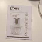 Oster 3-cup Mini Food Chopper Electric 125w Glass Bowl White black Fpstmc6613a