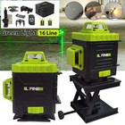 Cross Lines 16 Lines Green Laser Level Auto Self Leveling Rotary Cross Measure