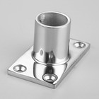 Stainless Steel 90-degree Rectangular Base Hand Rail Fitting For 1  Boat Pipe
