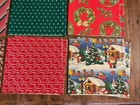 Vintage Christmas Wrapping Paper Sheets 1960s 70s