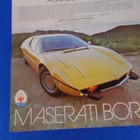 1974 Maserati Bora Original Print Ad Mid-engine V8 Italian Supercar 70s Art Shop