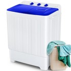 30lbs Twin Tub Portable Washing Machine Mini Compact Laundry Washer Combo    