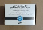 White Onn Virtual Reality Smartphone Headset Fits Iphone Samsung Brand New 