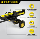 Equipment 25-ton Horizontal vertical Full Beam Gas Log Splitter With Auto Return