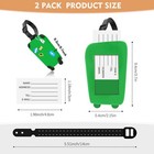 Luggage Tags  2 Pack Luggage Tags For Suitcases  Silicone Suitcase Tags With    