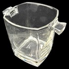 Vintage Luminarc Verrerie D   arques Crystal Ice Bucket W handles France Barware