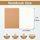 Zmybcpack 48 Pack A6 Dot Grid Pocket Notebook Journals   mini Dotted Notebook