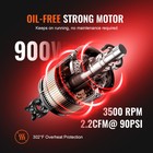 Vevor Air Compressor 4 8 Gallon 900w 2 2 Cfm  90psi 70 Db Ultra Quiet Oil Free