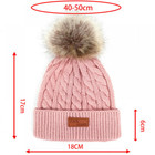 Baby Toddler Winter Warm Knitted Fur Pom Bobble Hat Beanie Cap For Boy Girl Kid 