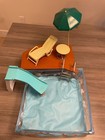 Vintage 2004 Mattel Barbie Cali Girl Pool Playset W  Deck Chair Table Umbrella 