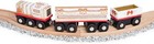 8 Unpainted Train Cars With 12 Colors Paint And Brushes Set For Wooden Railway