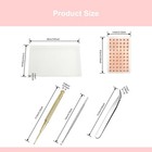 Ear Seeds Acupuncture Kit With Needle  Points Chart  Tweezer For Relief