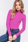 Women s Basic Turtle Neck Sweater Long Sleeve Ribbed Stretch Fitted Solid Colors