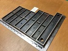 Metal Letterpress Furniture - Eight Pieces  All Metal - Larger - Lot A