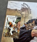 Maxicard Battalion Fluffy Cats Dogs Animals At War Cardmax First Day Kyiv 01001