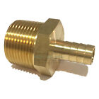  10 Pack  1 2  Hose Id To 1  Male Npt Mnpt Straight Brass Gas fuel air water wog