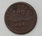 1863 Benjamin   Herrick Fruit Dealers Albany  New York Civil War Token  t56