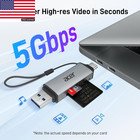 Sd Card Reader Usb C Dual Slot Usb 3 0 Type C To Micro Sd   Sd Adapter  High-spe