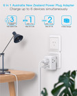 2 Pack Australia New Zealand Power Plug Adapter  Australia Travel Adapter With 3