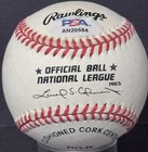 Ernie Banks Signed Official Nl  coleman Jr Pres  Baseball Auto Psa Coa Cubs Hof