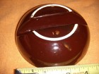 Rare Porclain  Anholt Coors Round Ash Tray Purple  Glaze  Free Shipping
