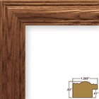 Craig Frames Wiltshire 440  1 25  Mission Oak Brown Stain Wood Frame With A Mat
