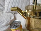 Antique Tin Lined Brass Watering Can Vintage Metal Steam Punk Rare