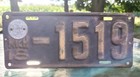 1918 Michigan License Plate Great Seal Of The State Of Michigan  1519 - 4 Digit